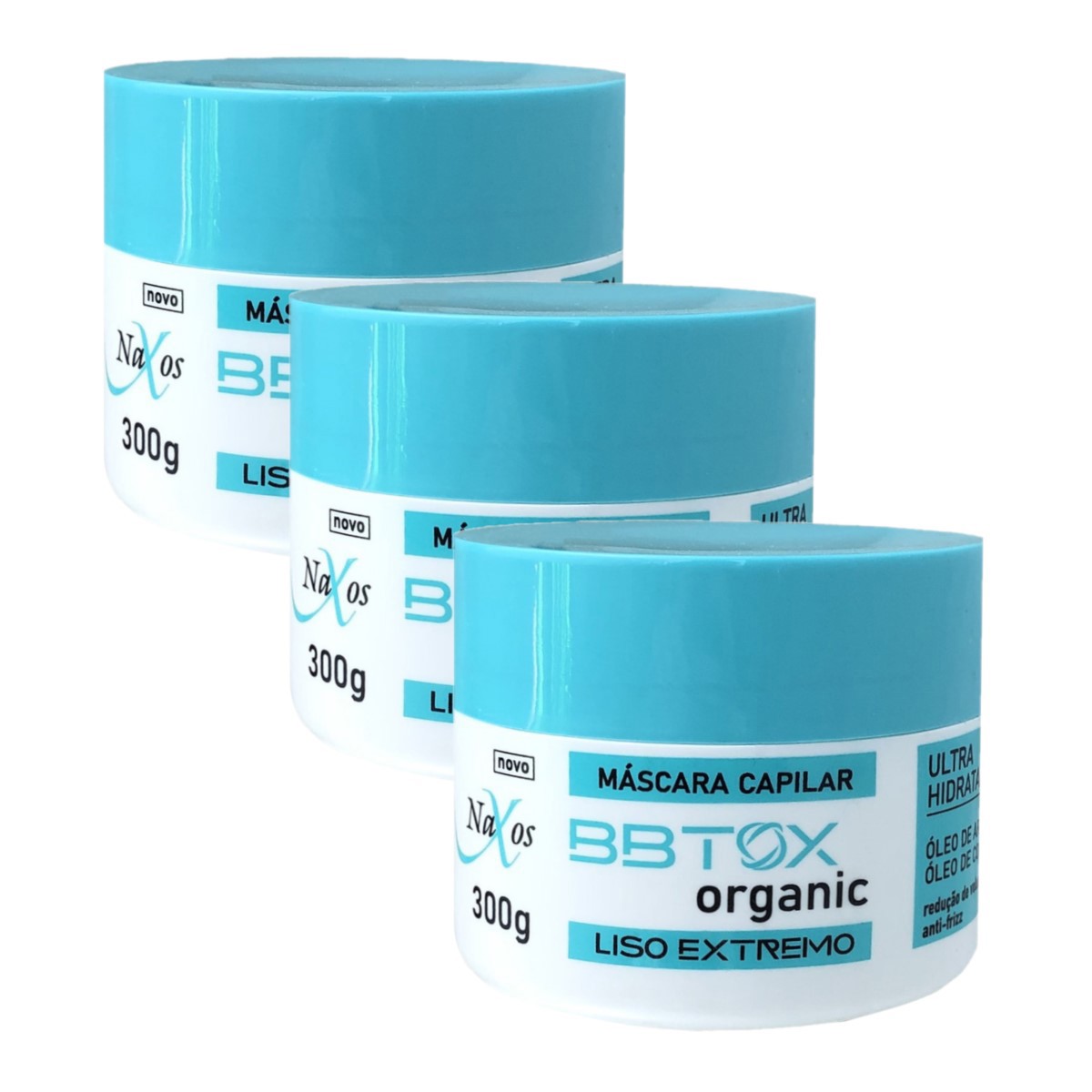 Naxos - Mascara Capilar BBtox Organic Liso Extremo - 6 Und