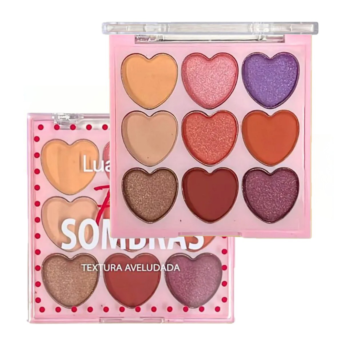 Lua e Neve - Paleta de Sombras Face Coração LN02484 - COR 01