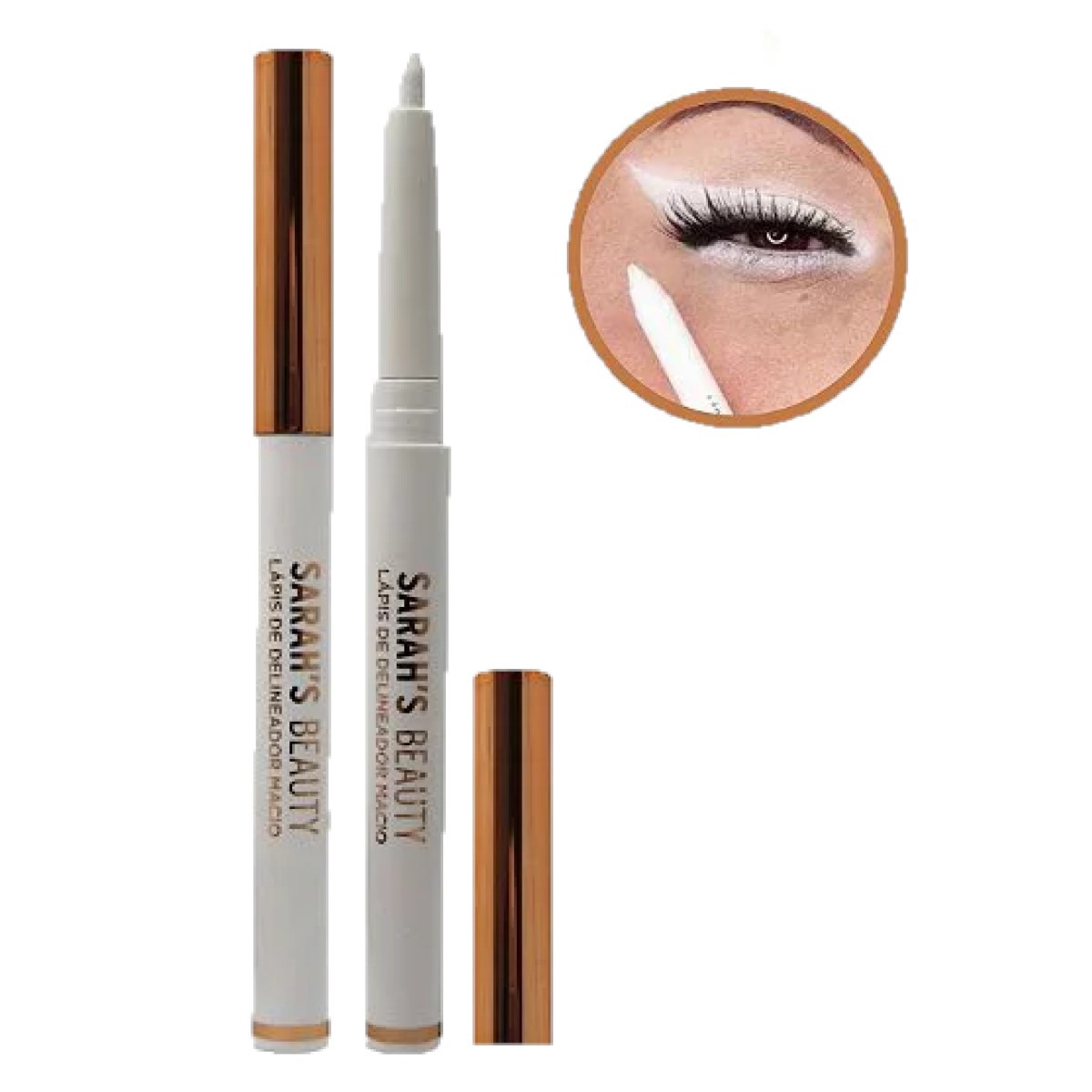 Sarah　DRPL No. 12 Luminous Sarahs - Lapis Delineador Branco Macio 12H S3223 - 6 Und