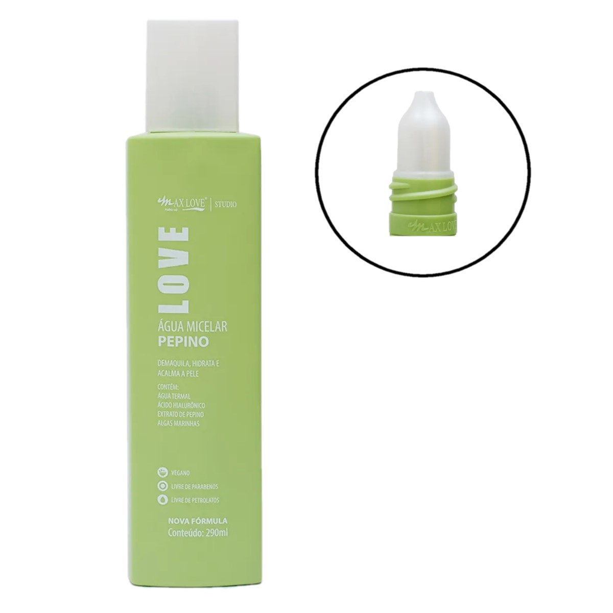 Max Love - Agua Micelar Pepino - Distribuidora JCF: Maquiagem e