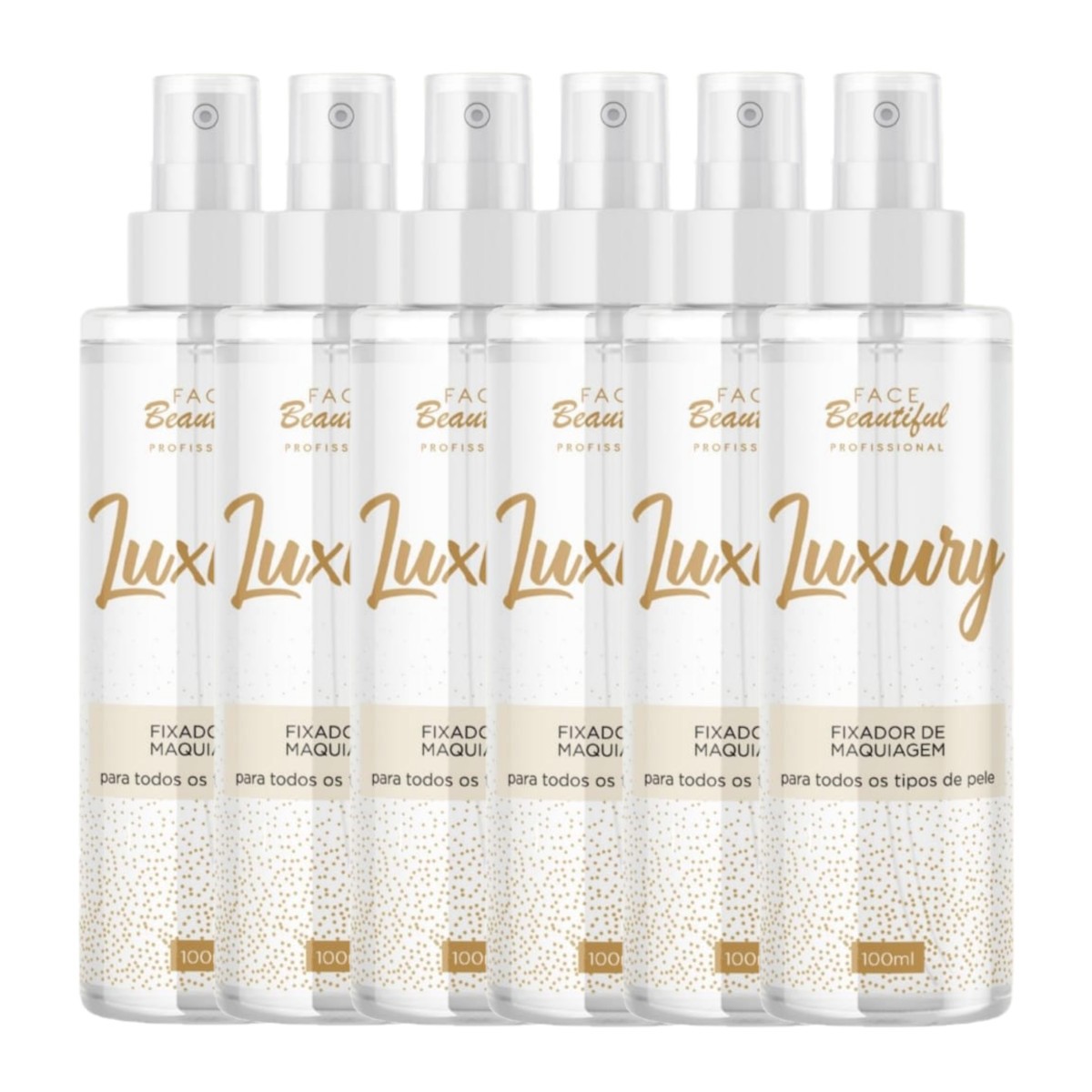 Face Beautiful - Fixador de Maquiagem Luxury FB329 - 12 Und