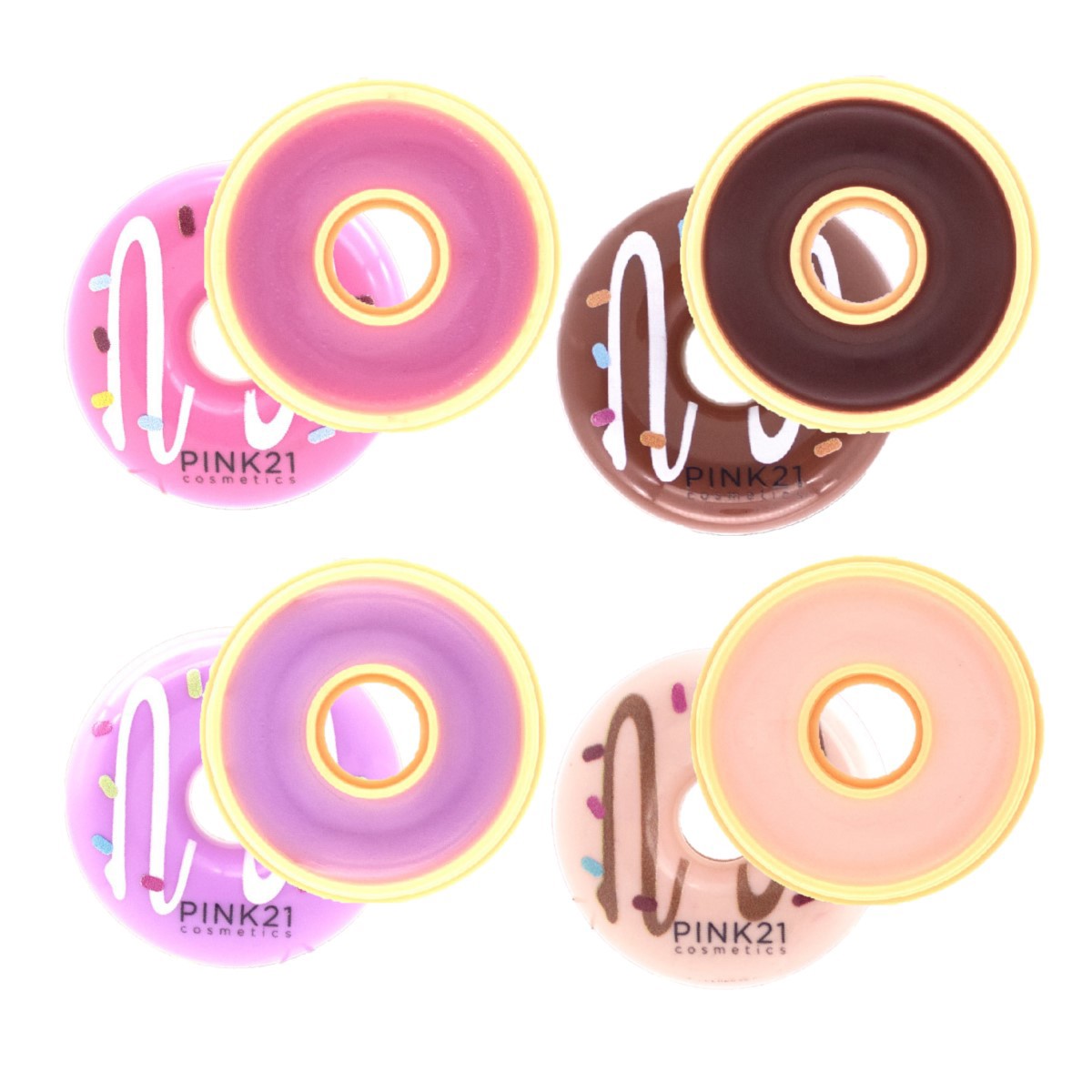 Pink 21 - Lip Balm Donut Lover Chaveiro CS5027 - 24 Und