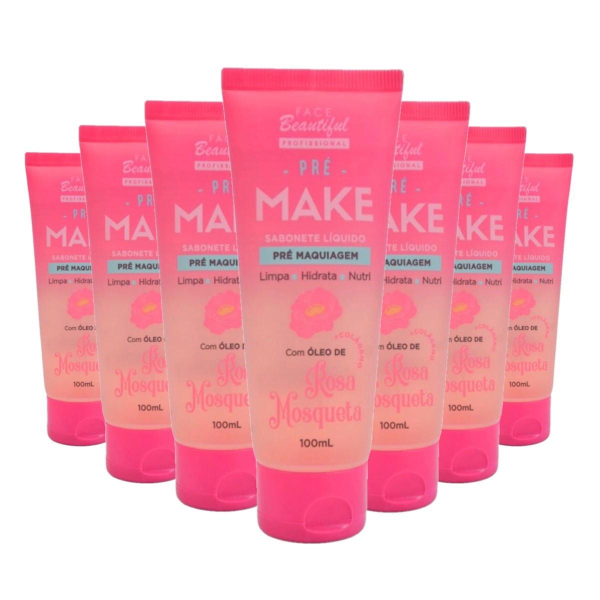 Face Beautiful - Sabonete Pre Make Rosa Mosqueta FB303 -12Un ...