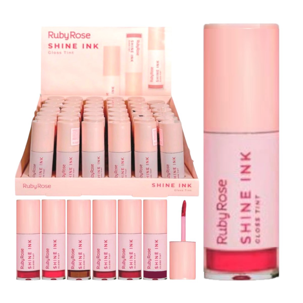 Ruby Rose - Gloss Tint Shine Ink L6600 - 36 Und - Distribuidora