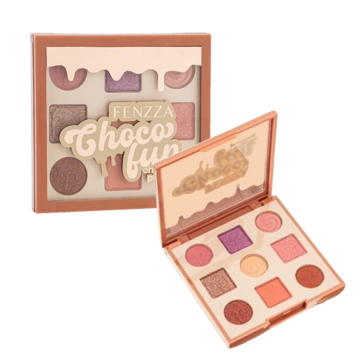 Fenzza - Paleta de Sombras Choco Fun FZ10090 - CHOCOLATE