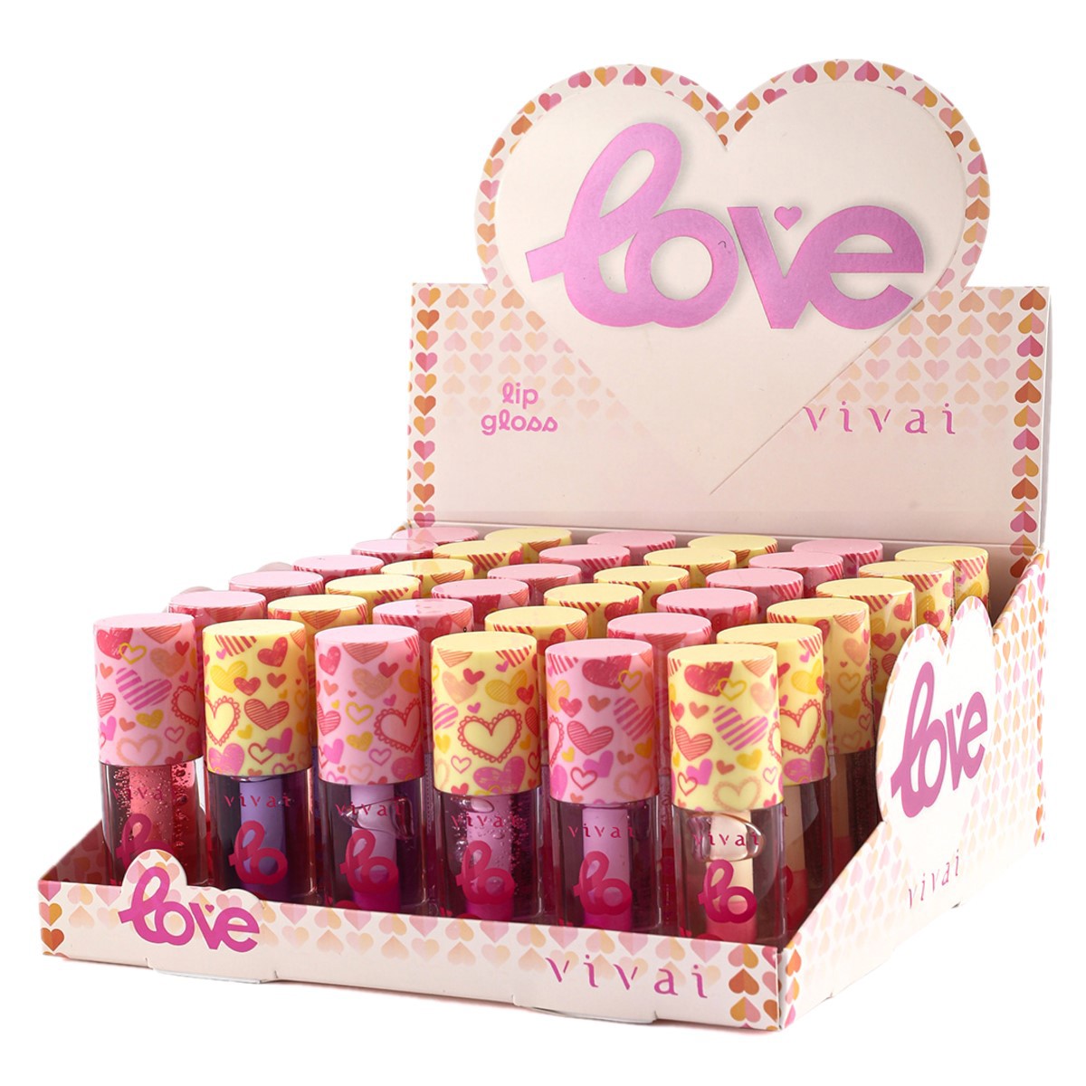 Vivai - Lip Gloss Love 3166 - 6 Und - Distribuidora JCF: Maquiagem