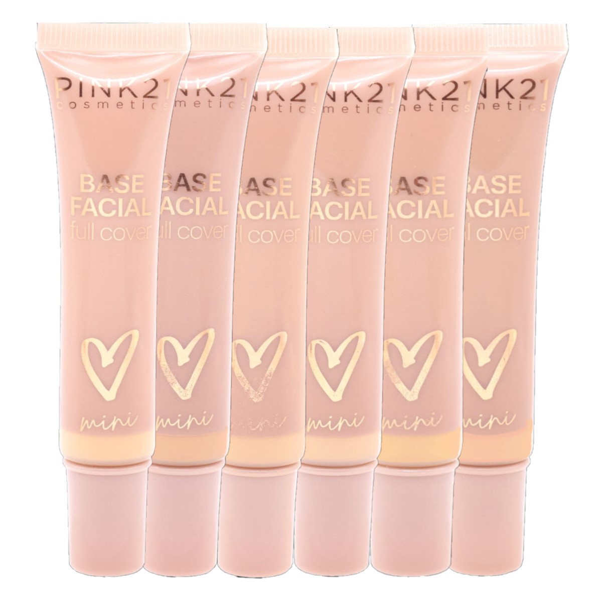 Pink 21 - Base Facial Cores Claras CS5044 - 24 Und - Distribuidora