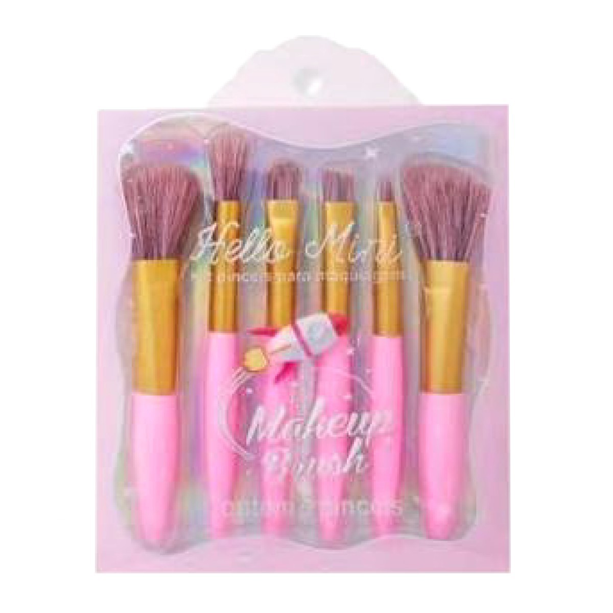Hello Mini - Kit 6 Pinceis para Maquiagem BKT484 - 12 Kits