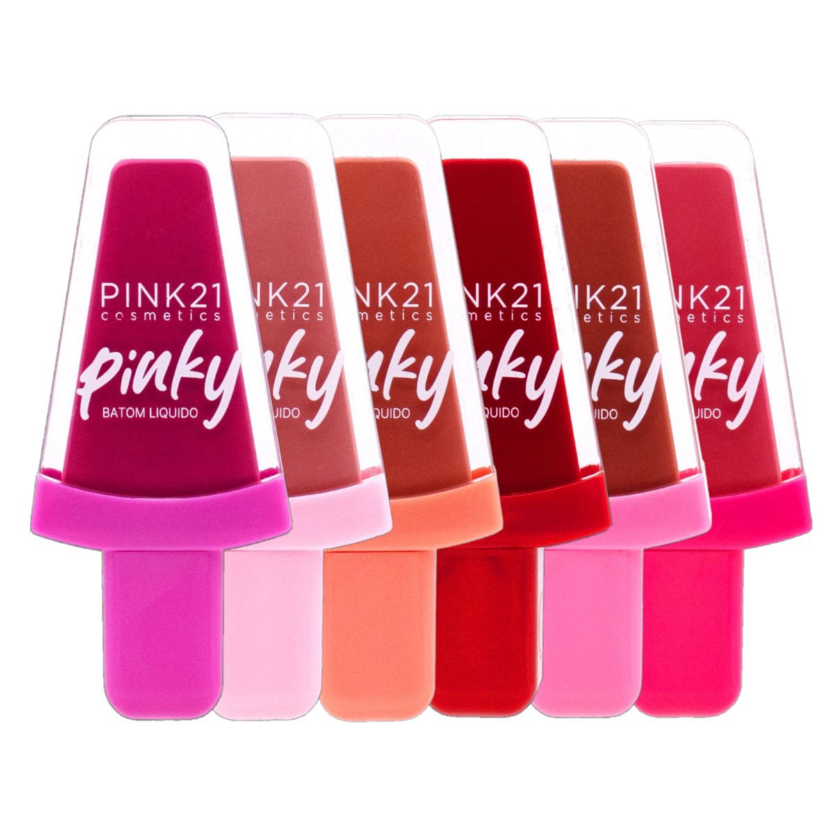 Pink 21 - Batom Liquido Matte 24H CS4557 - 24 Und - Distribuidora