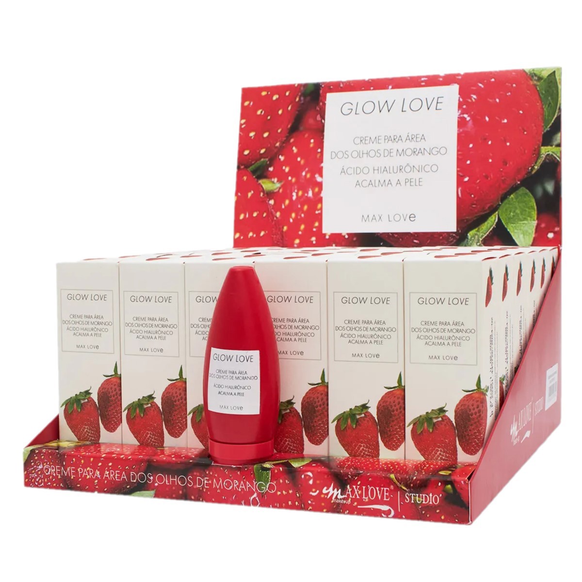 Max Love - Creme Para Area dos Olhos Morango - Distribuidora JCF