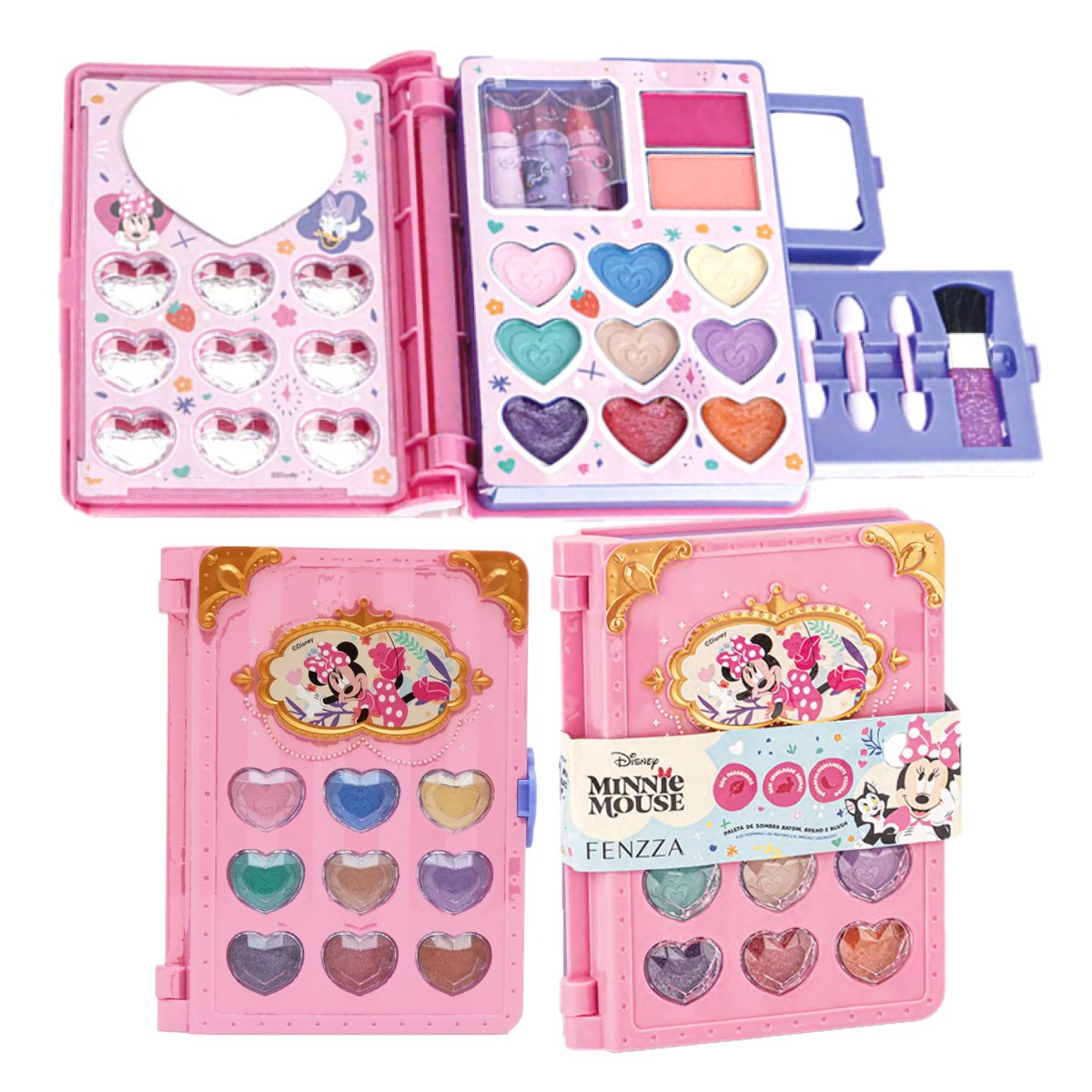Fenzza - Kit de Maquiagem Livro Minnie DIS315 - Distribuidora JCF