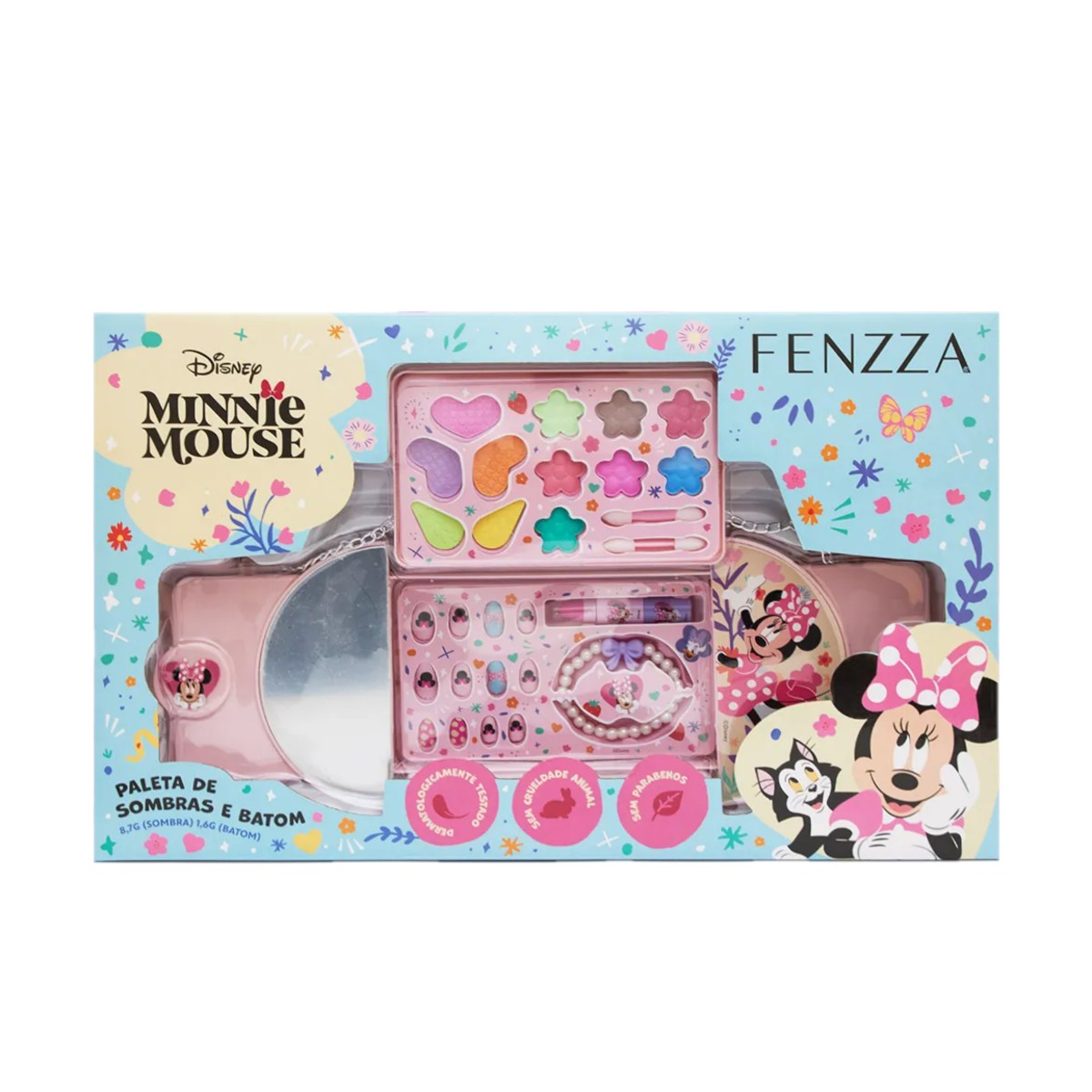 Fenzza - Kit Maquiagem c/ Espelho Minnie DIS059 - 3 Und