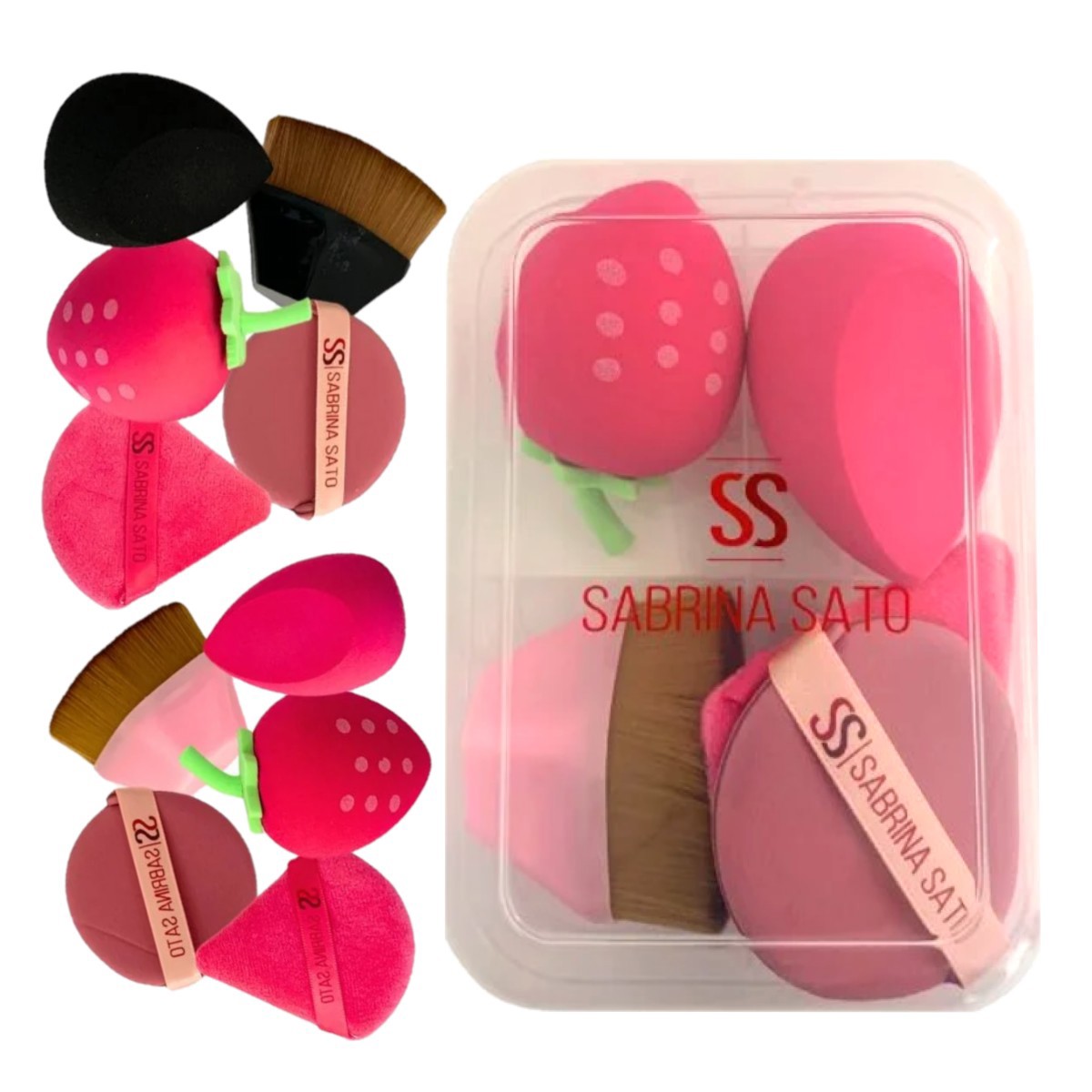 Sabrina Sato - Kit 4 Esponjas + Pincel Magico SP2041 - 3 Und