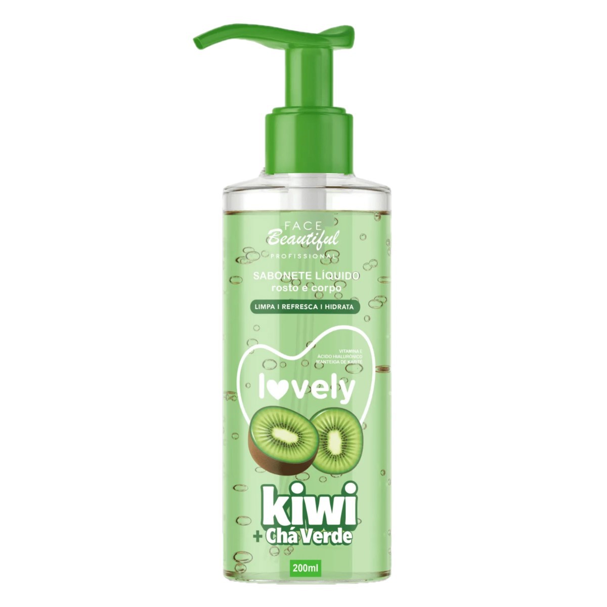 Face Beautiful - Sabonete Kiwi Cha Verde Vegano FB481 - 6 Un