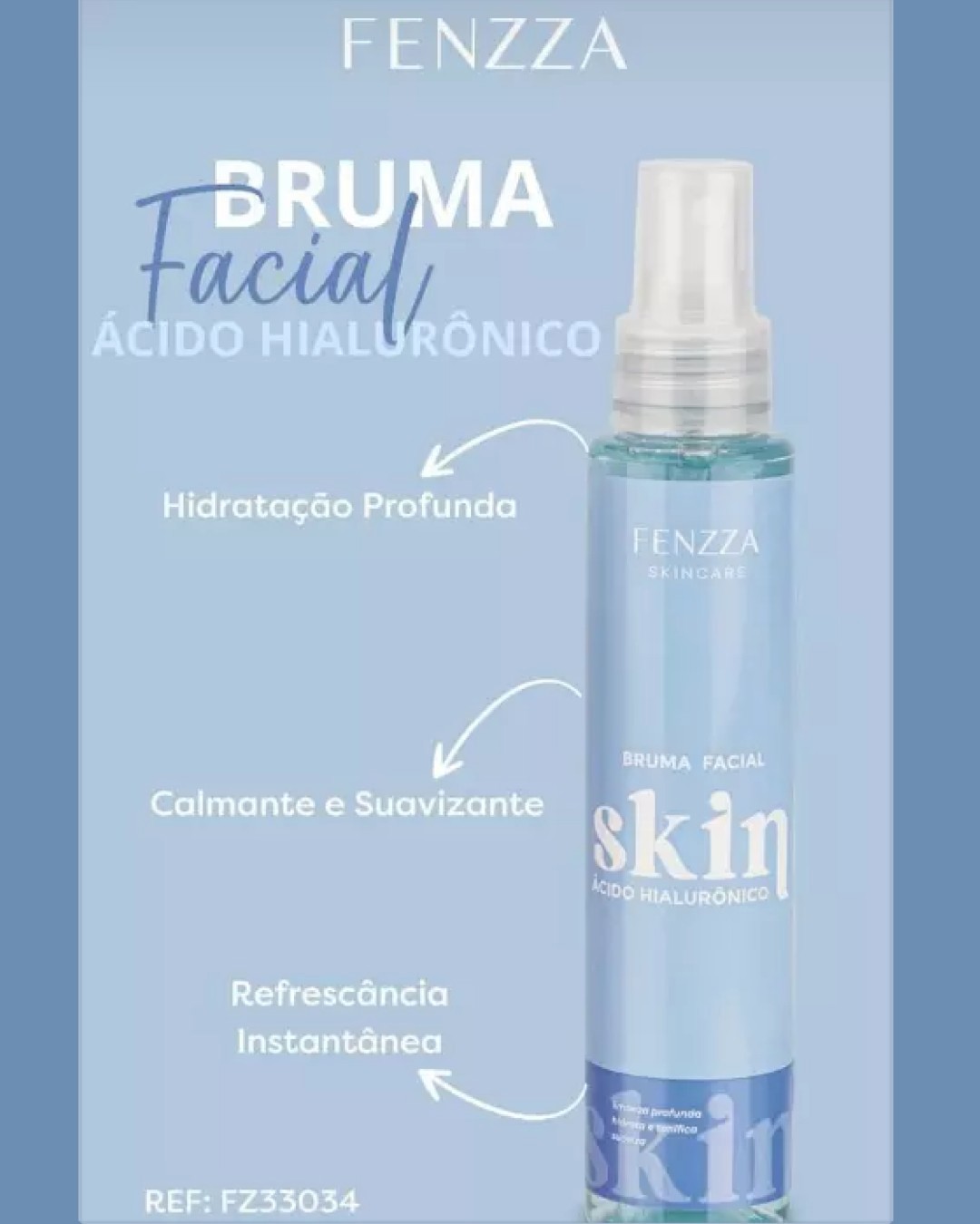 Fenzza - Bruma Skin Acido Hialuronico Vegano FZ33034 ( Validade