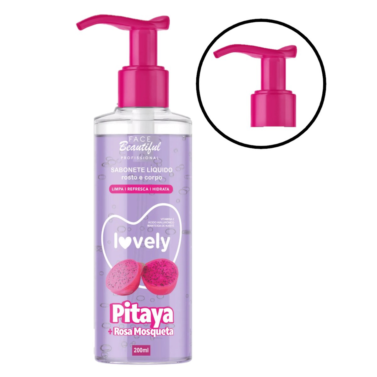 Face Beautiful - Sabonete Pitaya Rosa Mosqueta FB478 - 12 Un