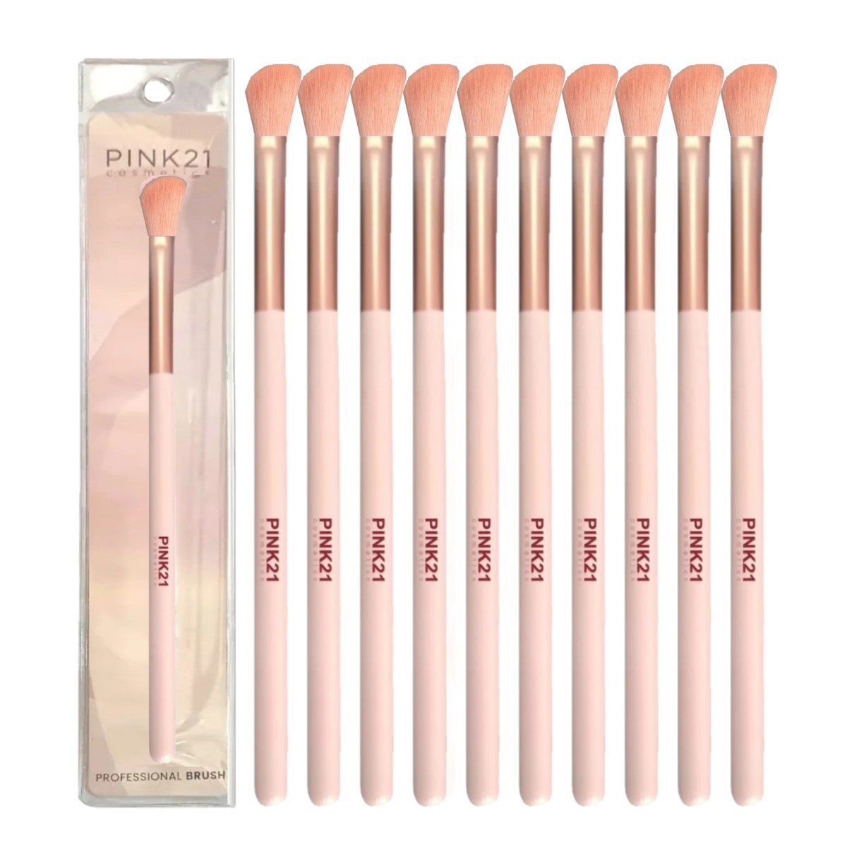 Pink 21 - Pincel Olhos e Contorno do Nariz HB87281 - 6 Und