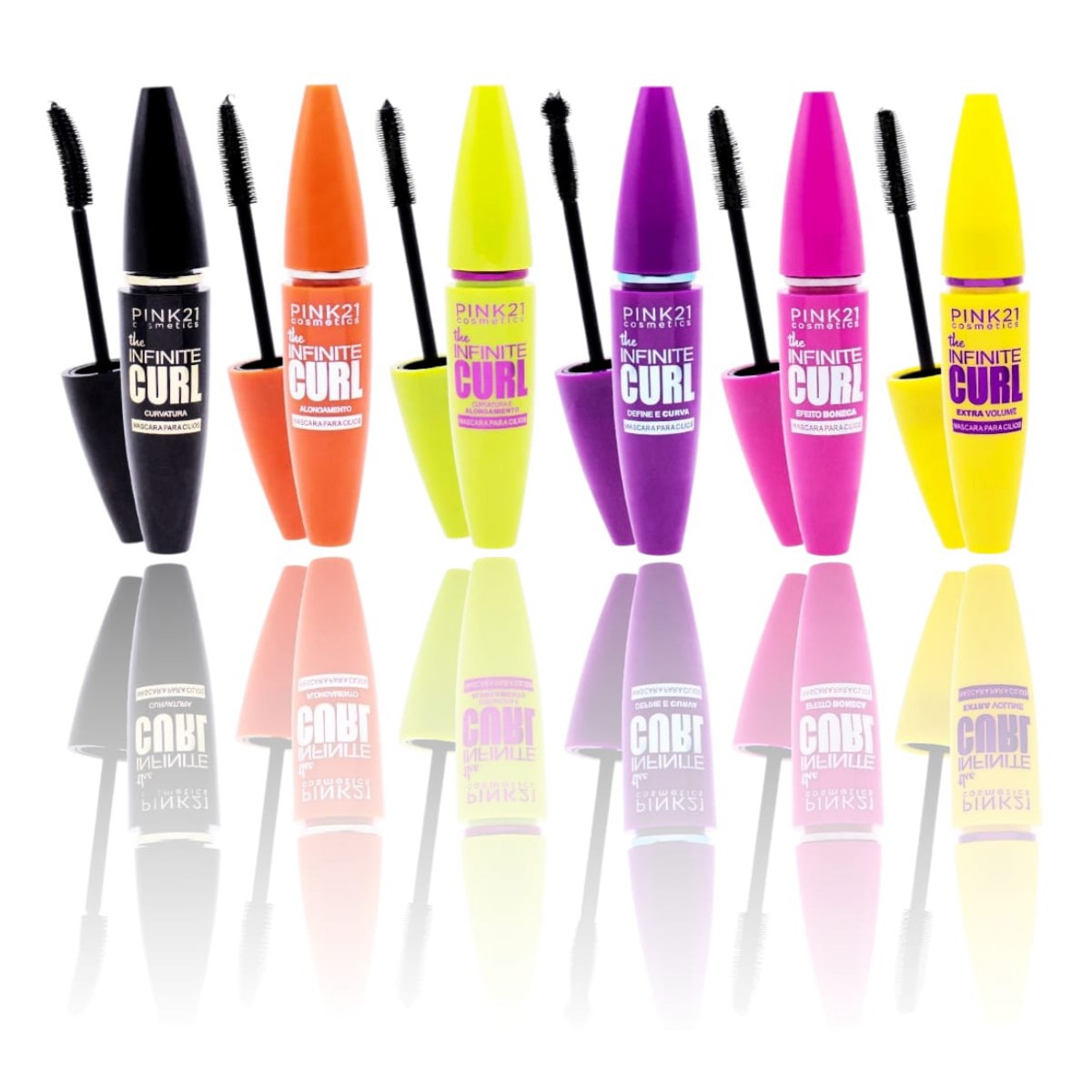 Pink 21 - Mascara de Cilios 6 tipos CS5468 - 24 Und (Validade: 04
