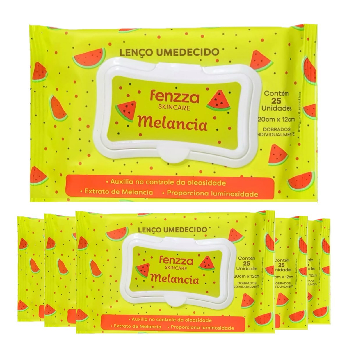 Fenzza - Lenço Demaquilante Melancia FZ53010 - Distribuidora JCF