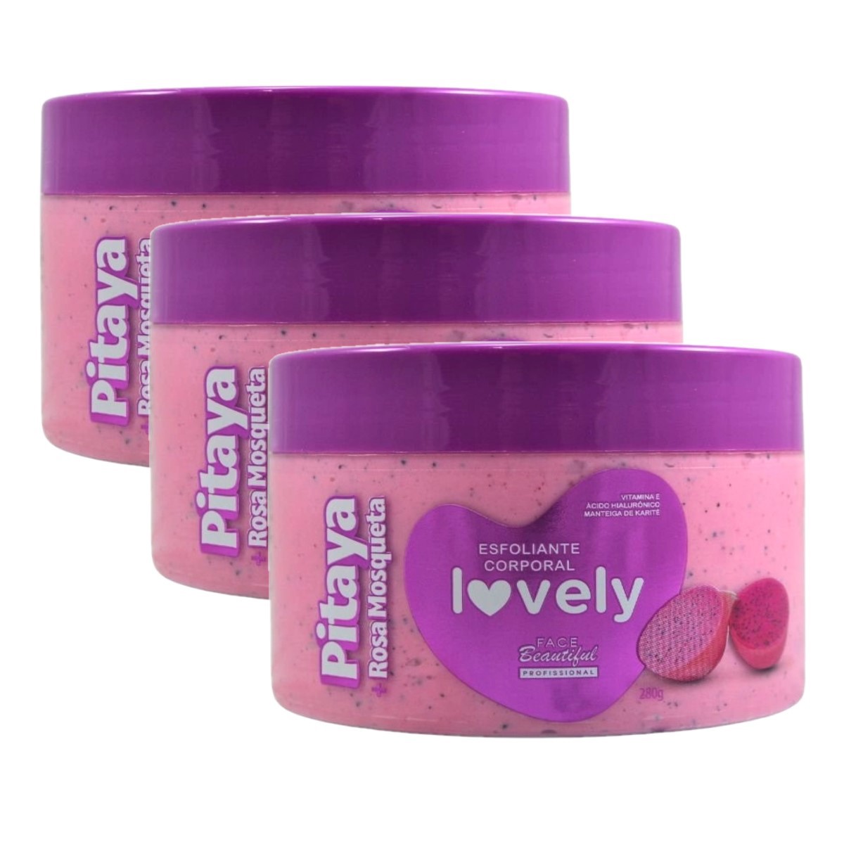 Face Beautiful - Esfoliante Pitaya Rosa Mosqueta Pote FB408