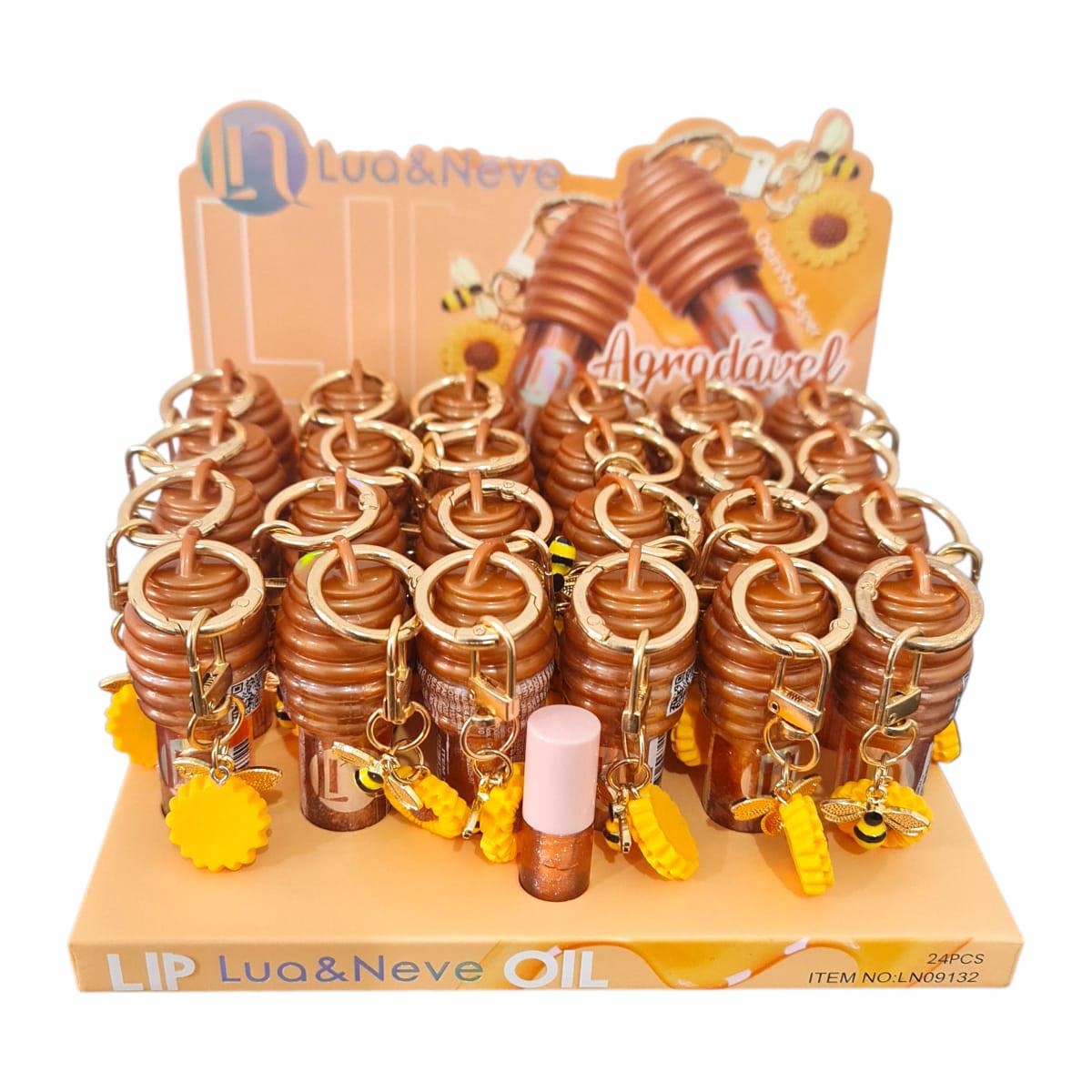 Lua e Neve - Lip Oil Mel Espelhado Chaveiro LN09132