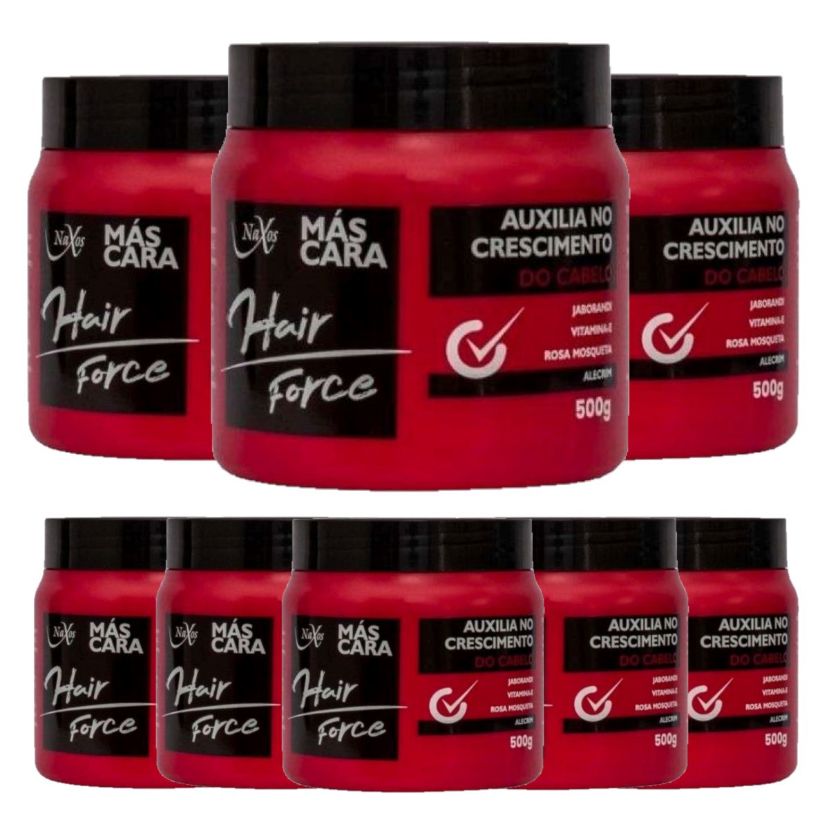 Naxos - Mascara Capilar Auxilio no Crescimento Hair Force