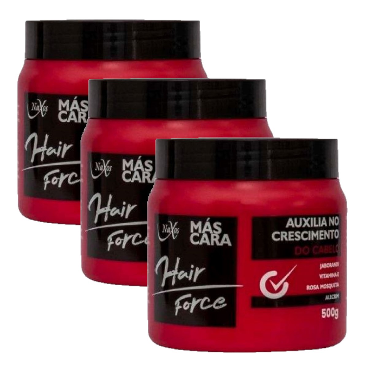 Naxos - Mascara Capilar Auxilio no Crescimento Hair Force