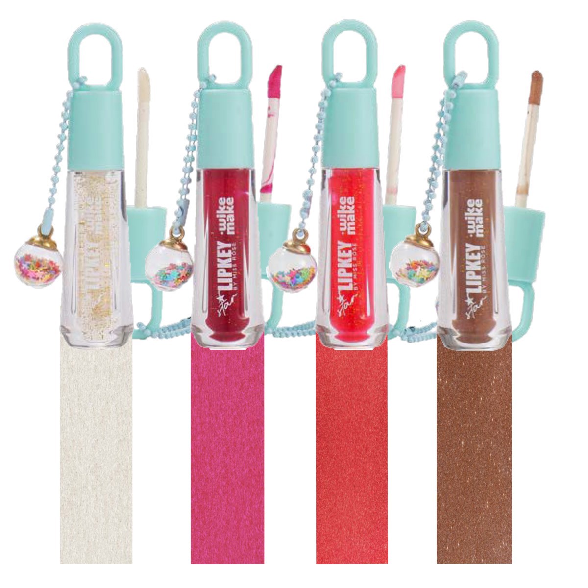 Miss Rose - Lip Gloss com Chaveiro Lipkey Star - 04 Und