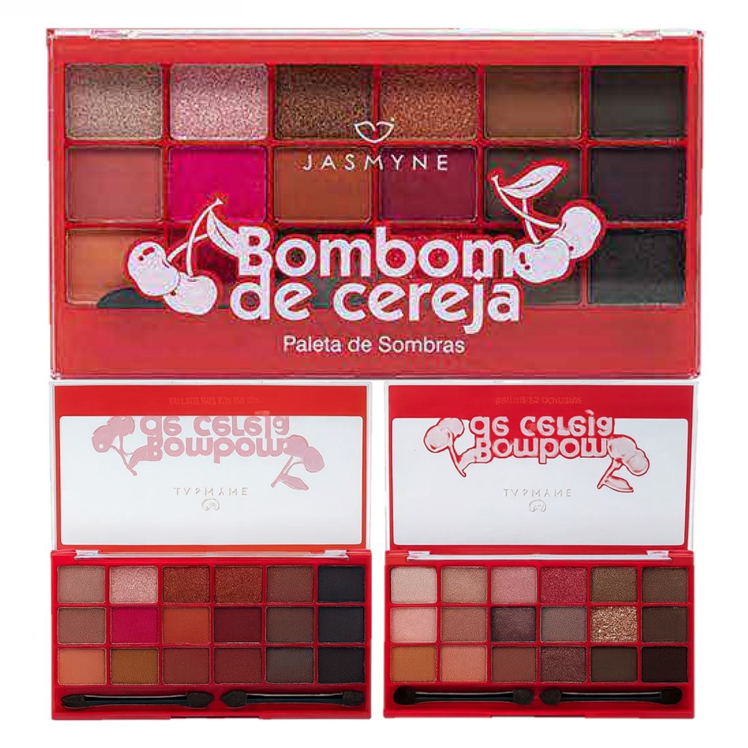 Jasmyne - Paleta de Sombra Bombom Cereja JS06117 - 12 Und