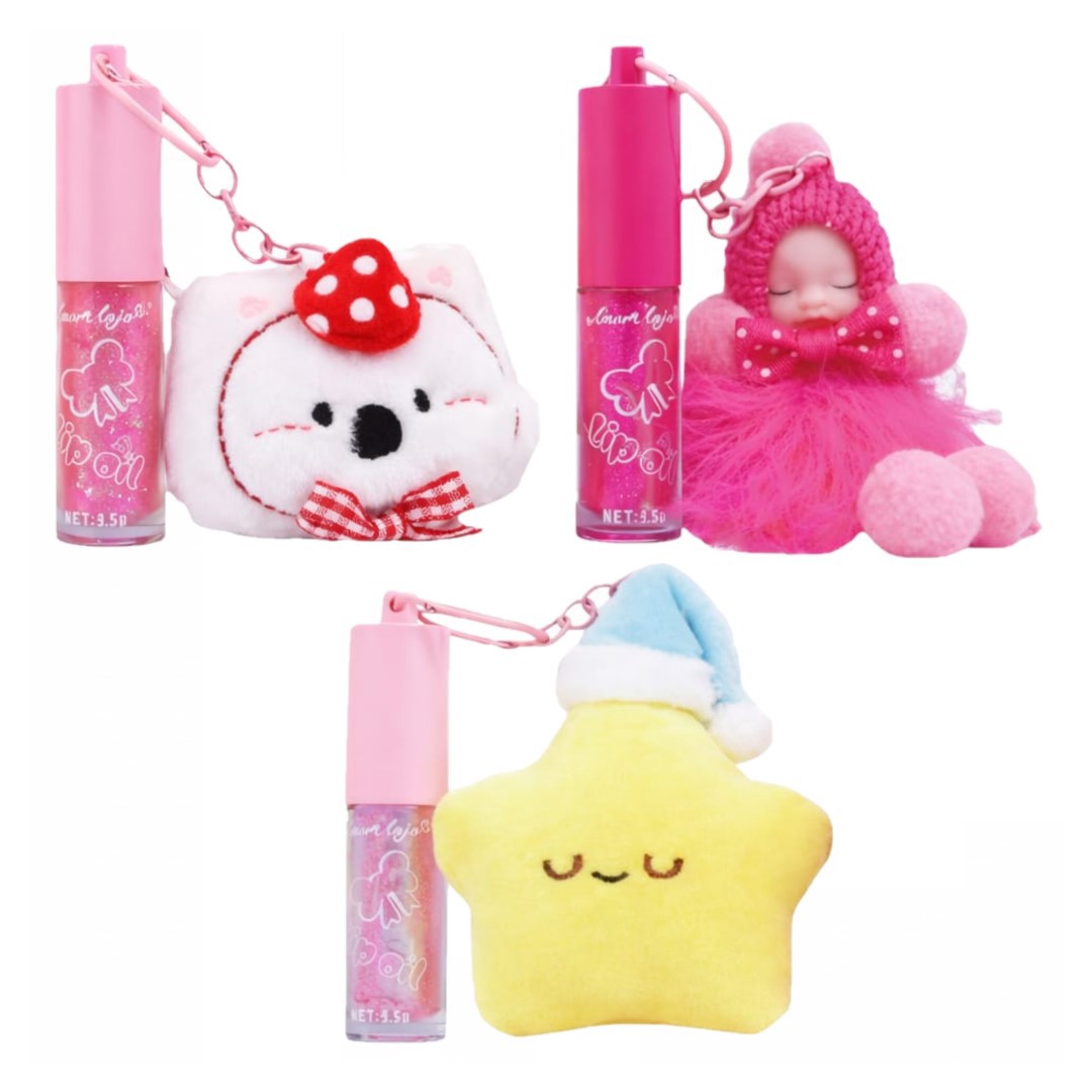 Amor Anjo - Lip Oil Pelucia Chaveiro AMAB042A - 6 Und