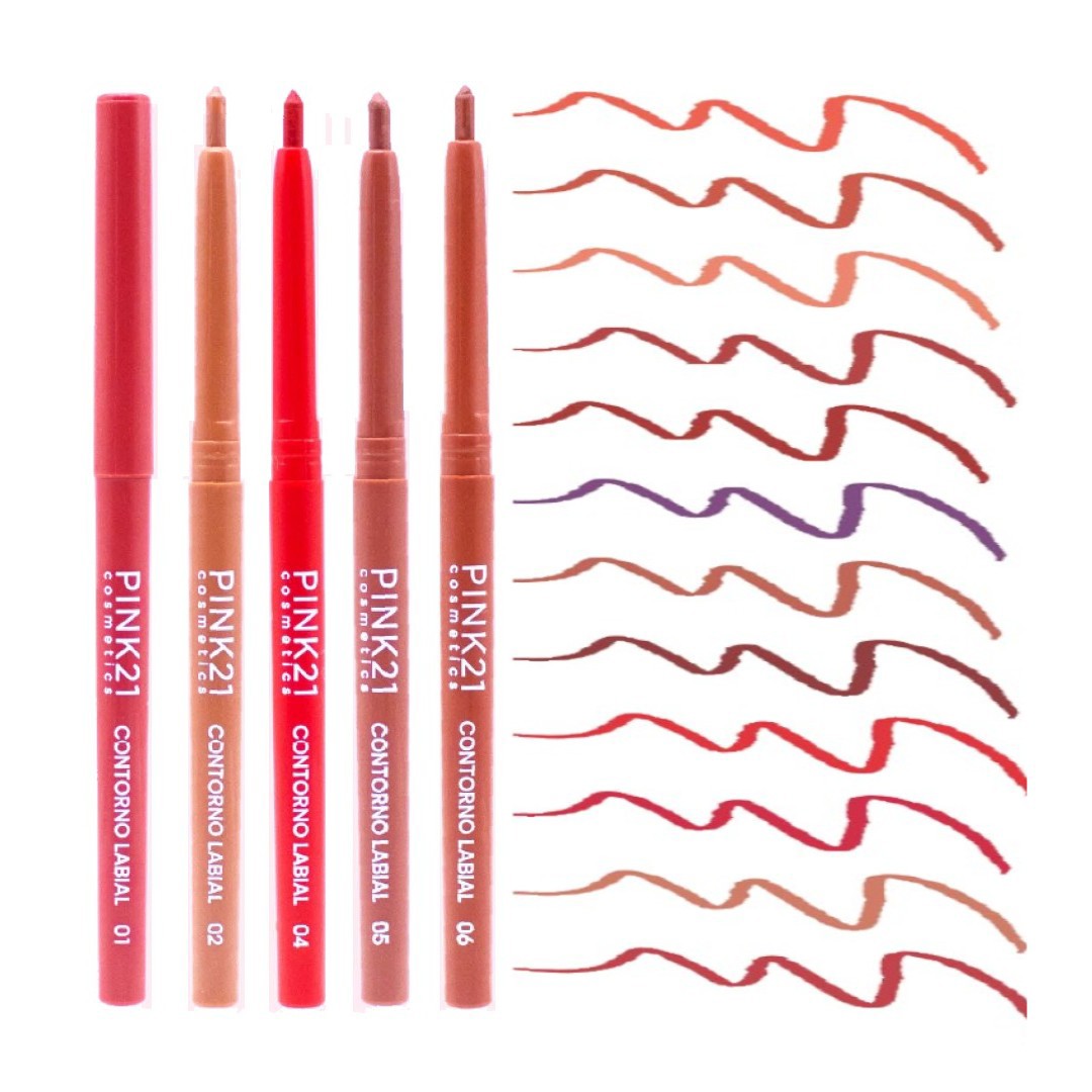 Pink 21 - Lapis Contorno Labial CS5129 - 12 Und - Distribuidora