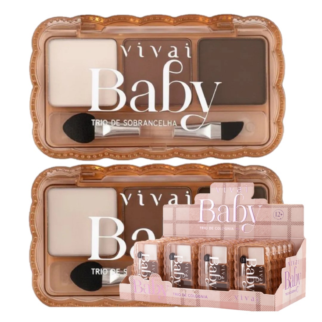 Vivai - Sombra Trio Sobrancelha Baby 4128 - 04 Und - Distribuidora