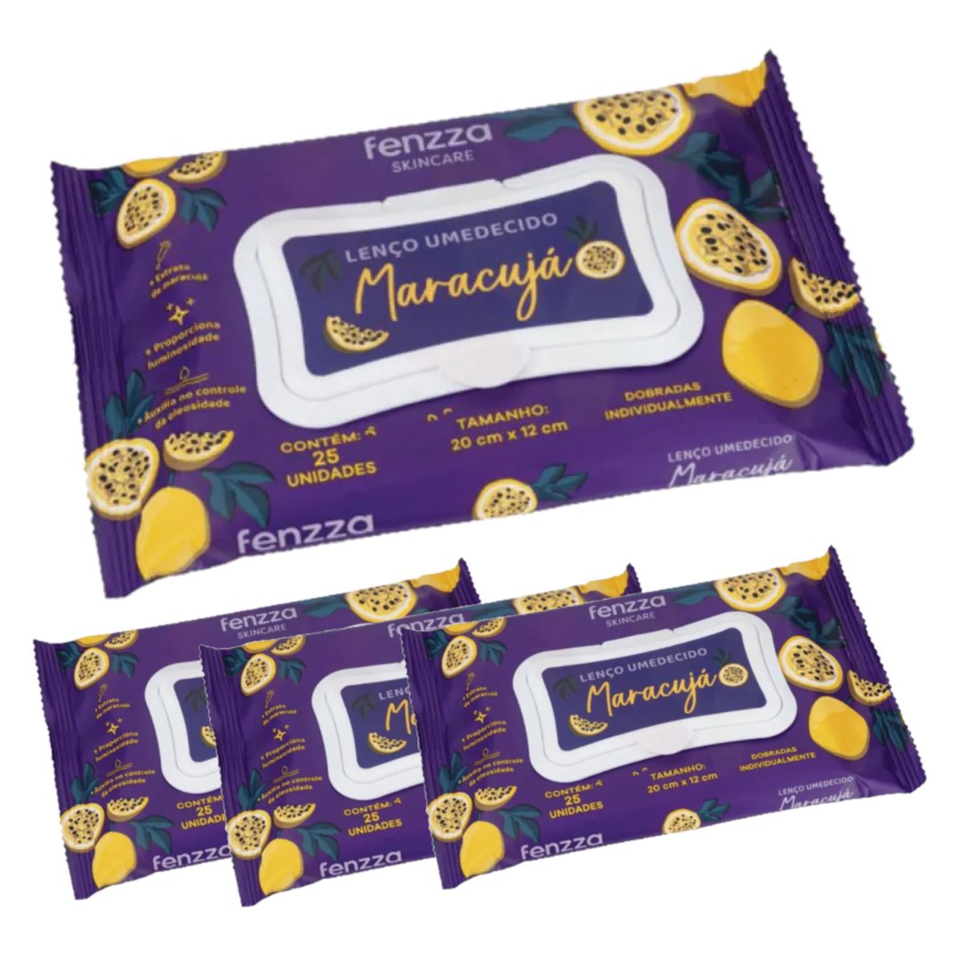 Fenzza - Lenço Demaquilante Maracuja FZ53034 - Distribuidora JCF