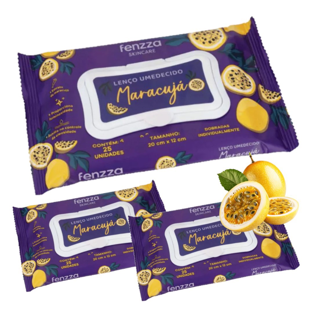 Fenzza - Lenço Demaquilante Maracuja FZ53034 - Distribuidora JCF