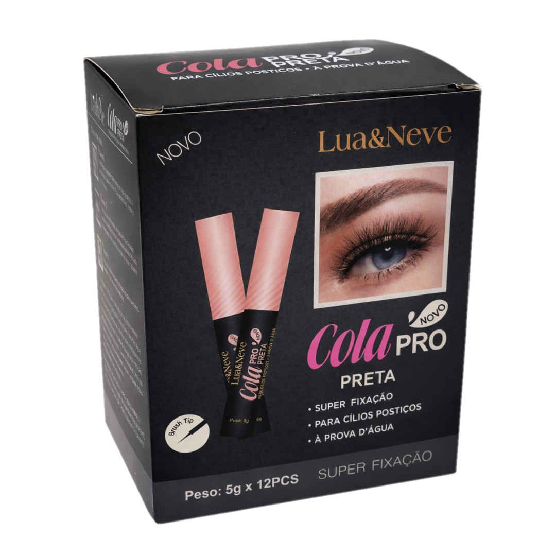Lua e Neve - Cola p/ Cilios Preta LN1100233 - 06 Und