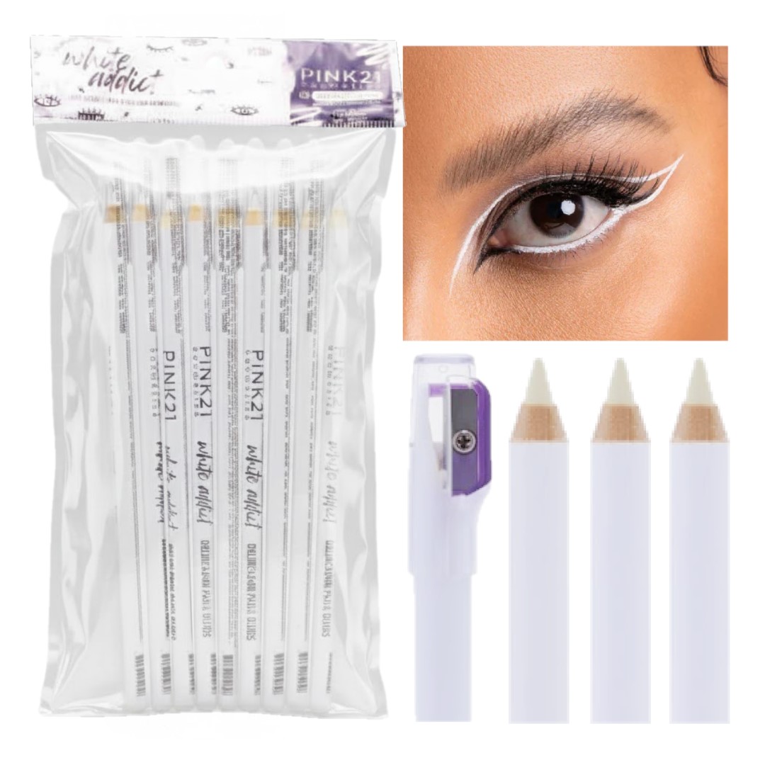 アイプチ no make W eyes Pink 21 - Delineador para os olhos White Addict CS5558