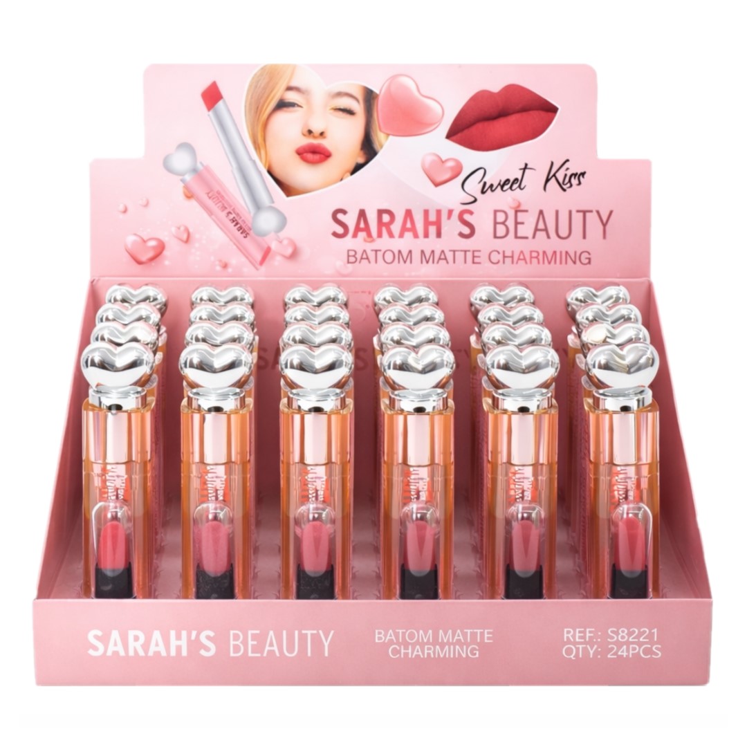 Sarahs Beauty - Batom Matte Charming Sweet Kiss S8221 - Distribuidora ...