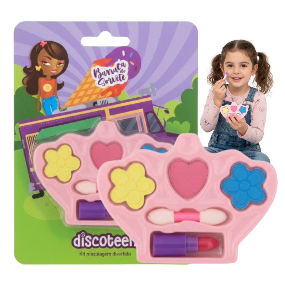 Discoteen - Kit Maquiagem Divertido Barraca de Sorvete HB108698