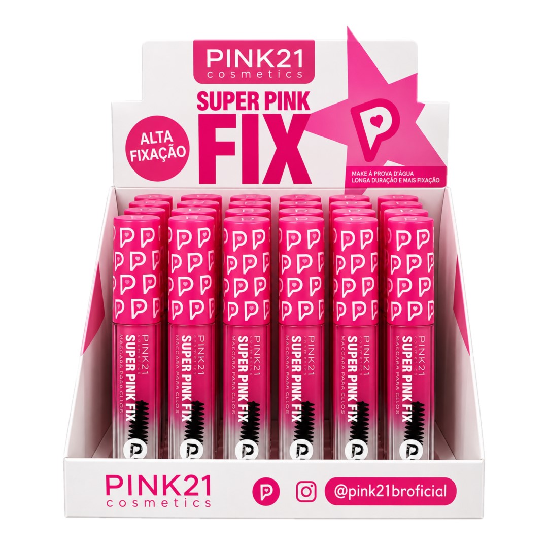 Pink 21 - Mascara para Sobrancelha Incolor Super Pink Fix CS7097