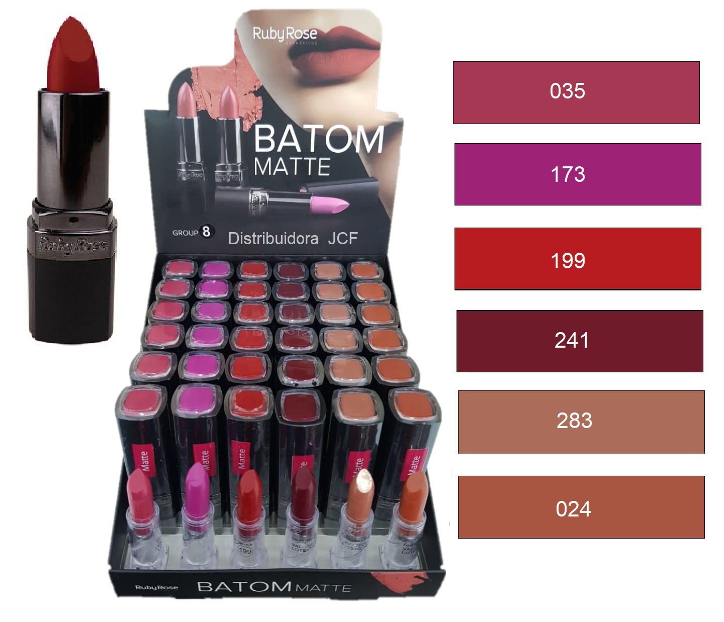 Ruby Rose - Batom Comfort Matte Feels Mood HB8230 - 08 Unid - Distribuidora  JCF - Fornecedor de Maquiagem em Atacado, Cosméticos em Atacado,  Distribuidora Ruby Rose Atacado