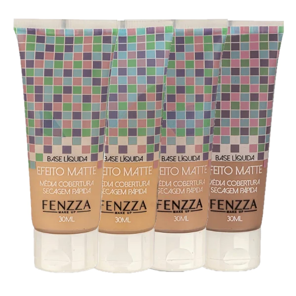【なっお】①Fourleaf Base Fenzza - Base Vegana Matte de Vidro FZ35026 - 16unid