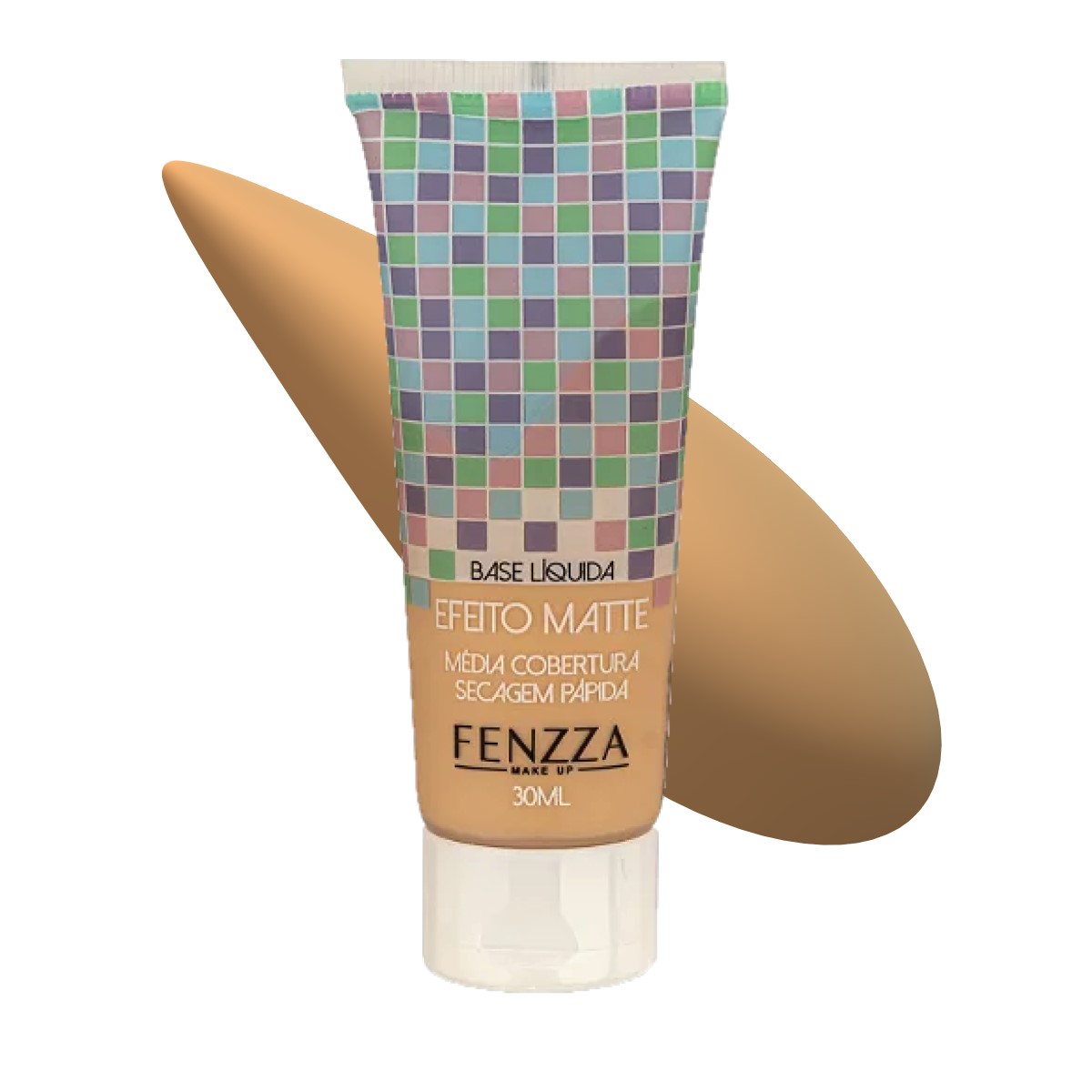 Base Matte Efeito Natural Alta Cobertura Fenzza BE64 - Kit com 4
