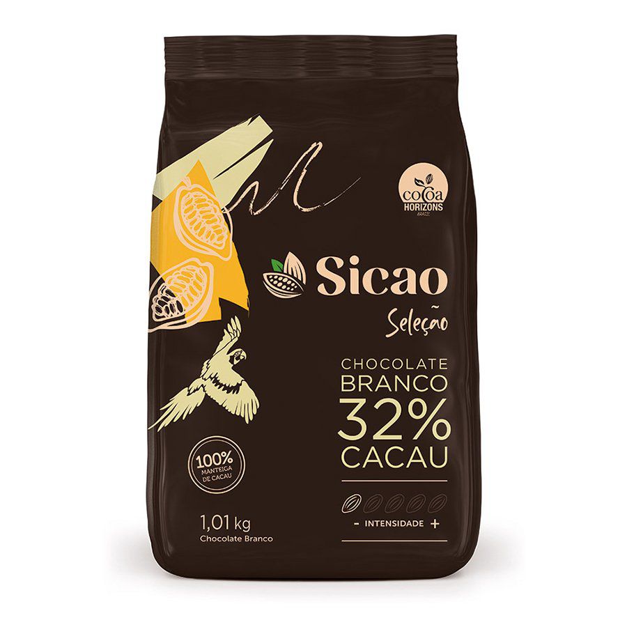 Chocolate Seleção Branco 32% Cacau - 1,01 kg - 1 unidade - Sicao