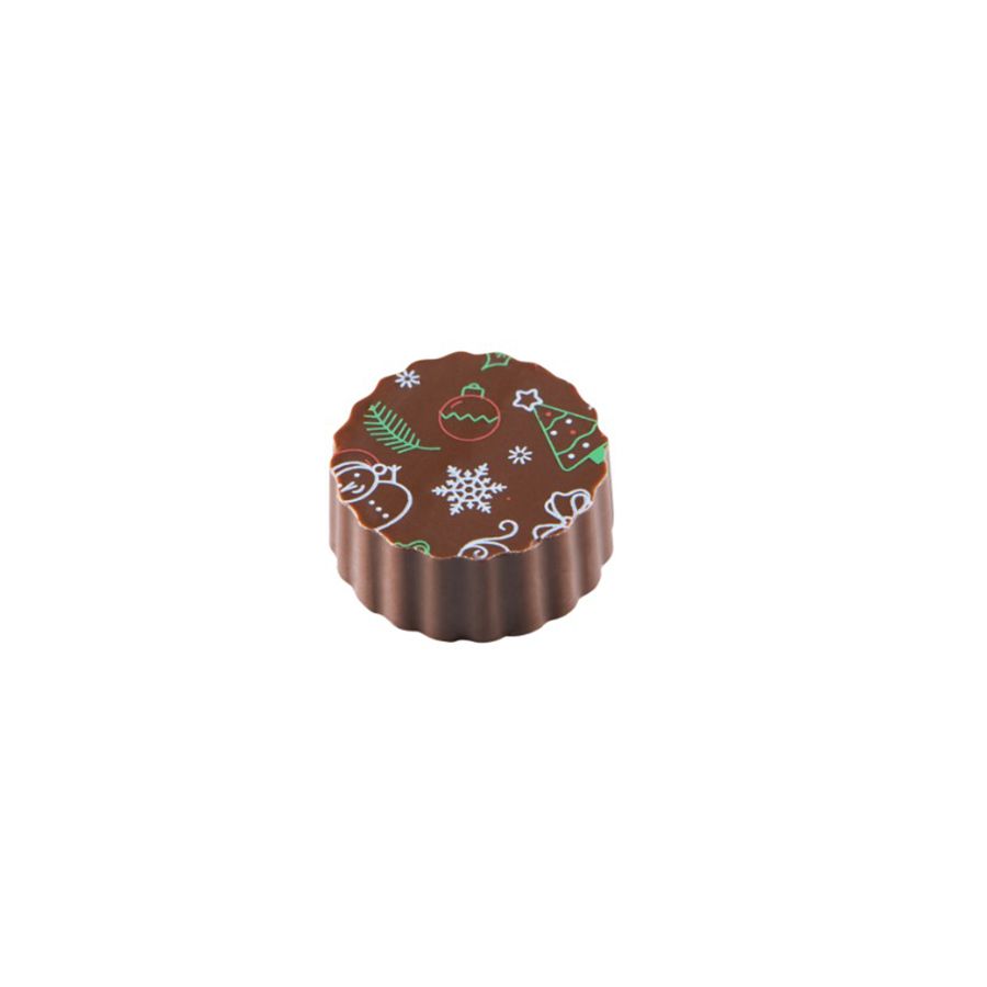 Blister Decorado com Transfer para Chocolate Quebra Cabeça de Natal BLN0078  Stalden Rizzo Confeitaria - Loja de Confeitaria