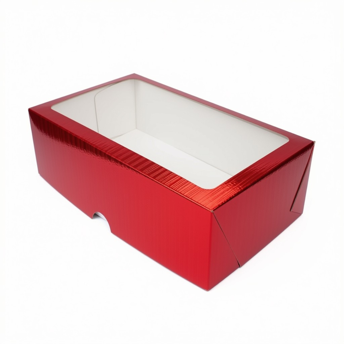 Caixa com Visor S27 (15cmx20cmx6cm) - Vermelho - 10 unidades