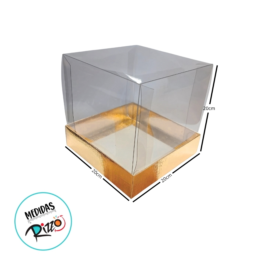 Pvc Bolo Caixa Para Bolo Pvc Base Rose Texturizada - 20x20x20cm - 1 unidade ...