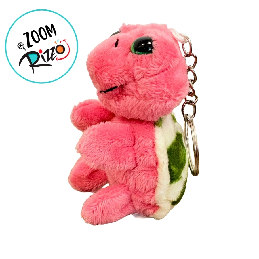 Chaveiro de Pelúcia Tartaruga - Rosa - 5x8x4cm - 1 unidade - Rizzo ...