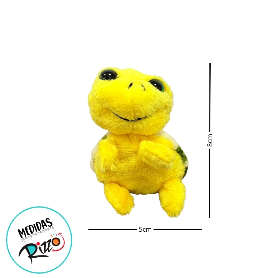Chaveiro de Pelúcia Tartaruga - Amarelo - 5x8x4cm - 1 unidade - Rizzo ...