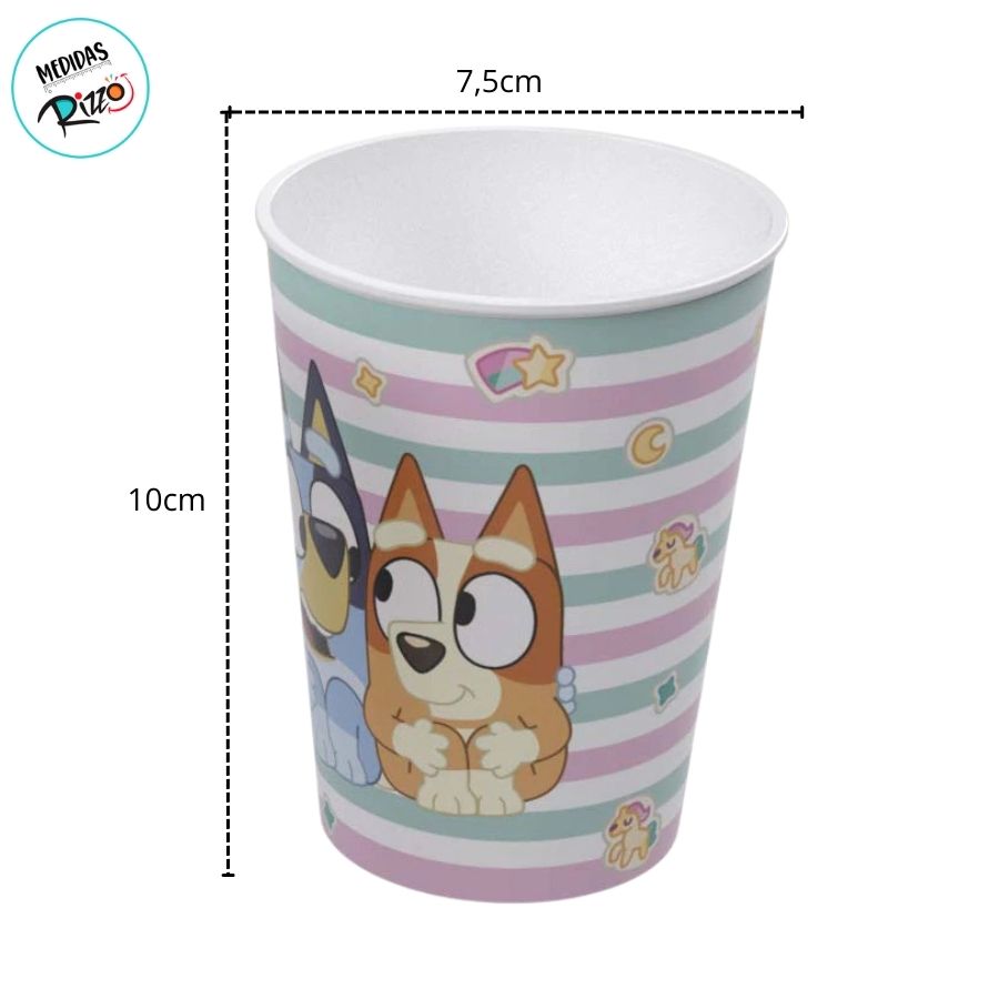 Copo de Plástico Bluey - Bingo - 280ml - 1 unidade - Plasútil - Rizzo ...