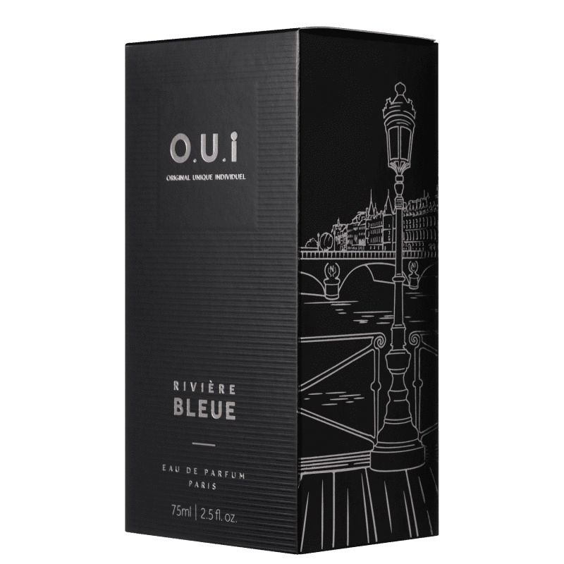 OUI RIVIÈRE BLEUE EAU DE PARFUM 75 ML Fran Makes Cosméticos e Perfumaria